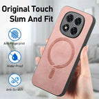 Magnetic Leather Case for Xiaomi 13T 14T 15T 17T Redmi Note 15 Pro