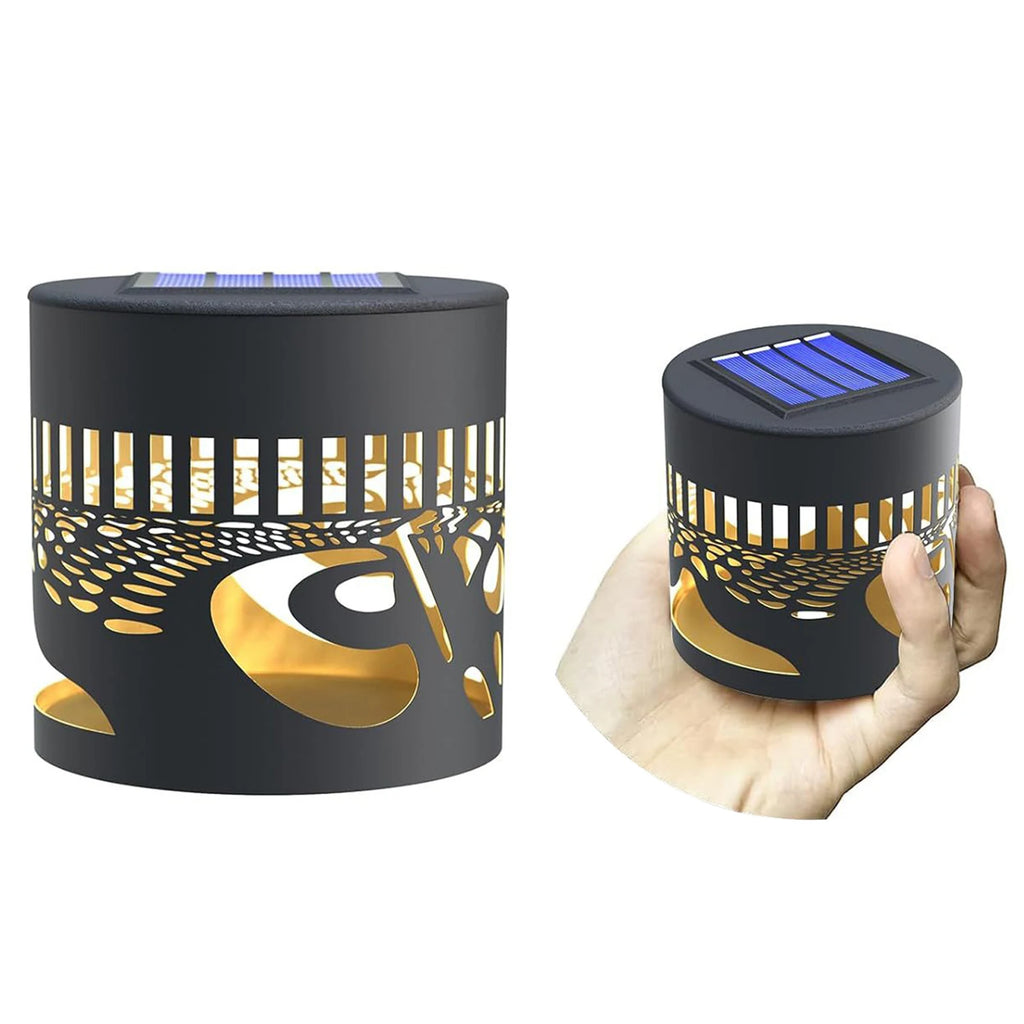 Solar Mandala Fence Light Waterproof LED Wall Light for Garden & Patio