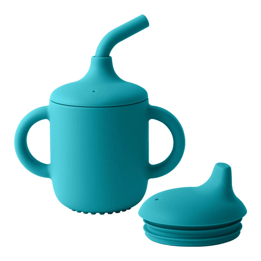Baby Silicone Straw Cup Snack Container BPA Free