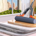 Mini Mop Self Squeeze Mop Powerful Folding Household Clean Tools No Hand Wash Strong Absorbent Mop for Bathroom Kitchen Desktop