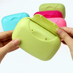 Portable Travel Soap Box – Covered Waterproof Soap Holder for Bathroom & Trips