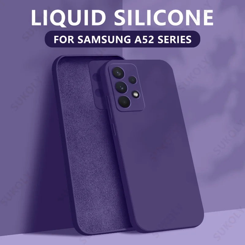 Liquid Silicone Soft Case for Samsung Galaxy S22 S23 S24 S25 S26 5G