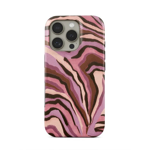 Luxury Blue Flower Double-Layer Case for iPhone 17 16 15 14 13 Pro Max