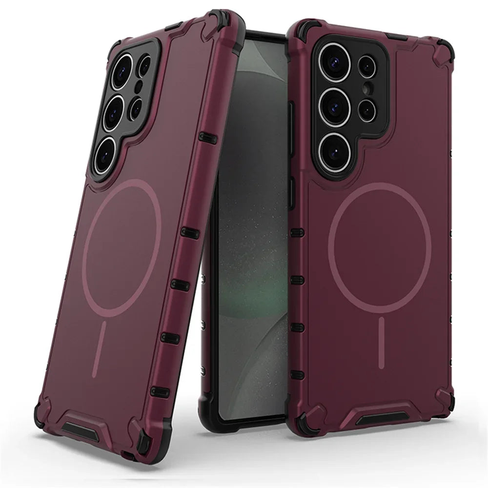 MagSafe Armor Bumper Case for Samsung Galaxy S23 S24 S25 S26