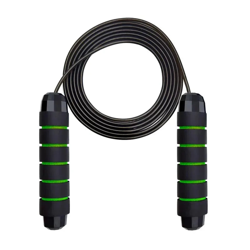 Ball Bearing Speed Jump Rope Foam Handle Tangle-Free Fitness