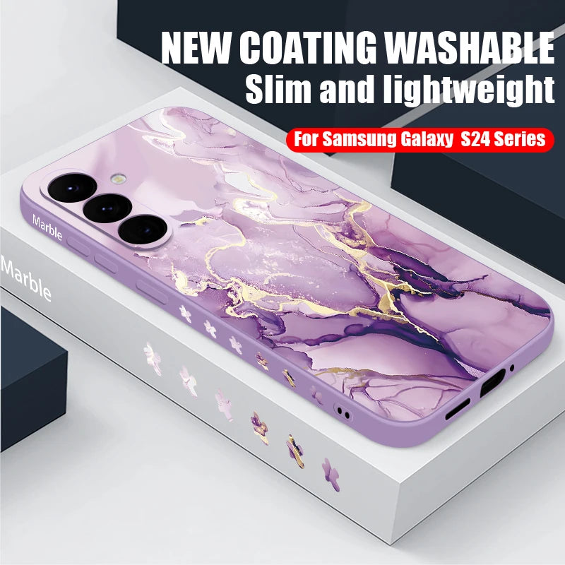 Colorful Marble Case for Samsung Galaxy S20 S21 S22 S23 S24 S25