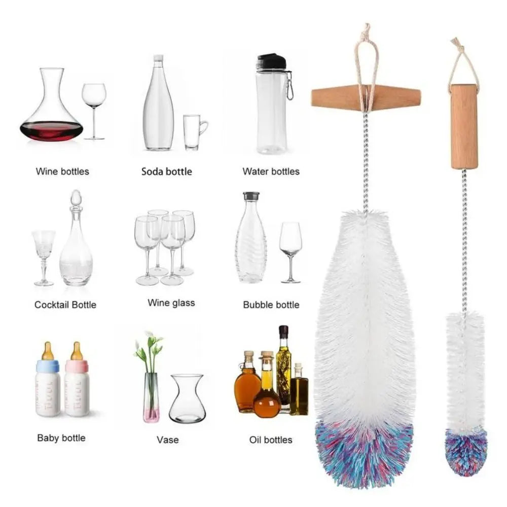 Beechwood Bottle Cleaning Brush Glass & Jar Cleaner