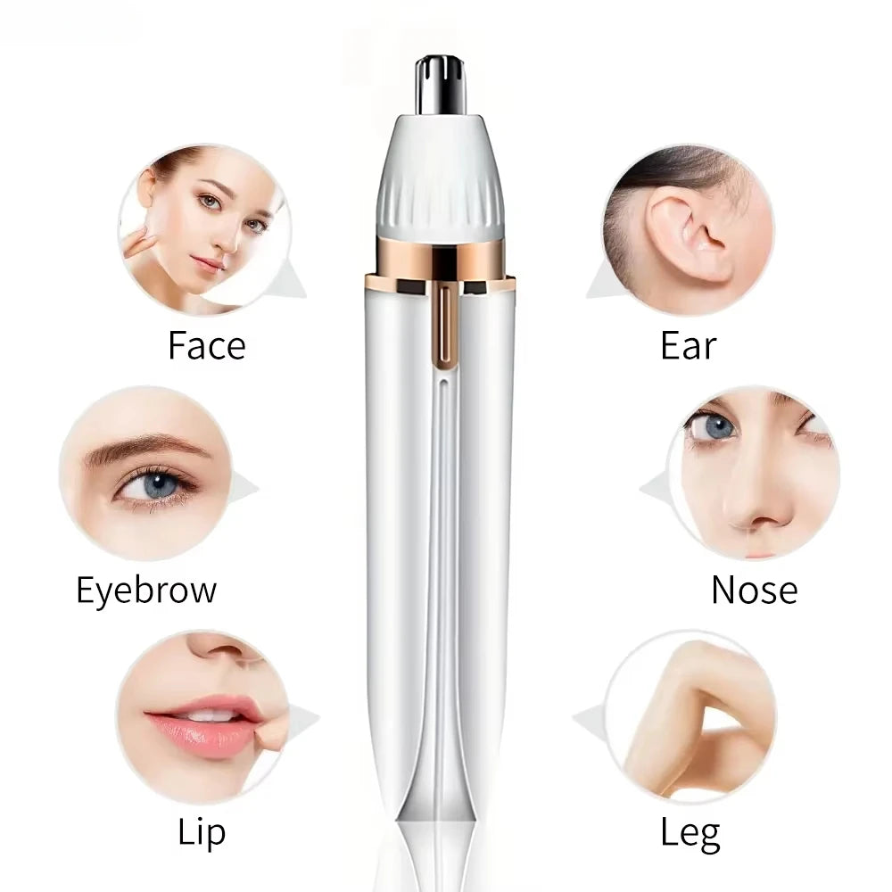 4 in 1 Electric Razor Women Shaver Epilator Nose Facial Bikini Trimmer