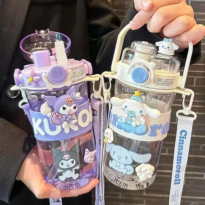 Kuromi Kawaii Kids Water Bottle Large Capacity Cup