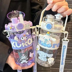 Kuromi Kawaii Kids Water Bottle Large Capacity Cup