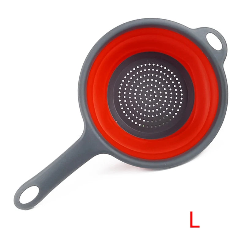 Collapsible Silicone Colander Folding Strainer