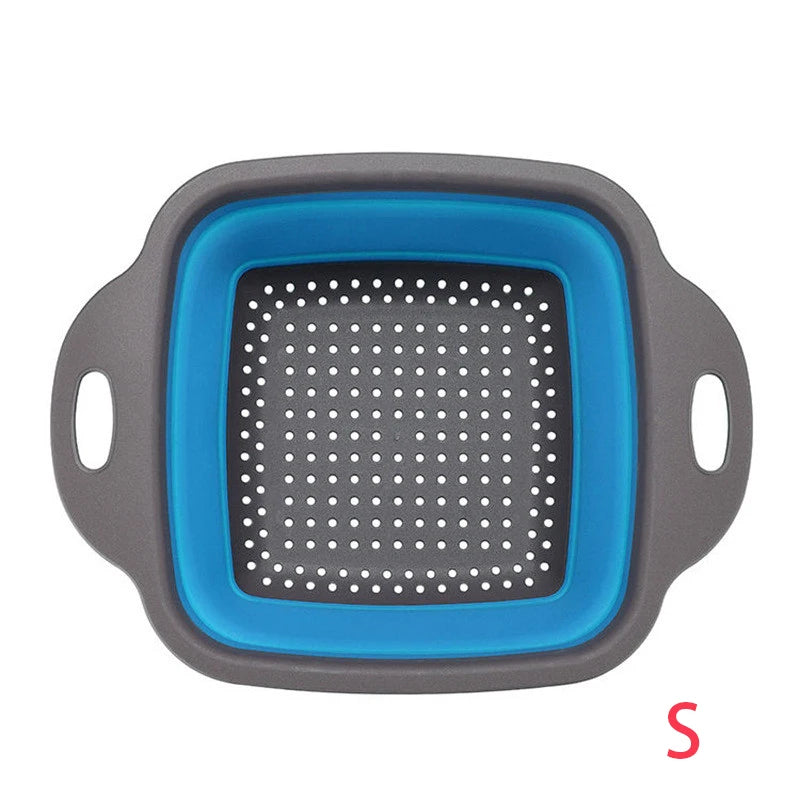 Collapsible Square Colander Silicone Strainer