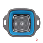 Collapsible Square Colander Silicone Strainer