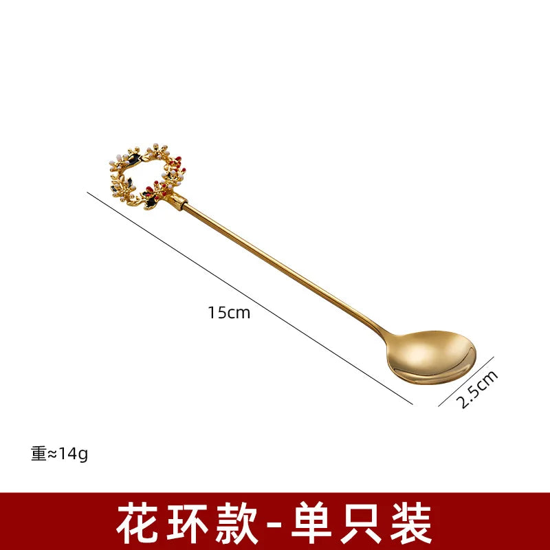 304 Stainless Steel Coffee Spoon – Modern Minimalist Dessert Stirring Spoon