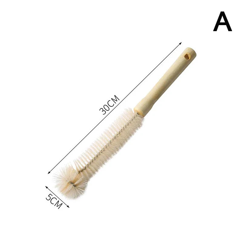 Wooden Bottle Cleaning Brush Long Handle Scrubber