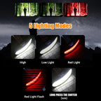 1300LM COB LED Headlamp USB Rechargeable Headlight
