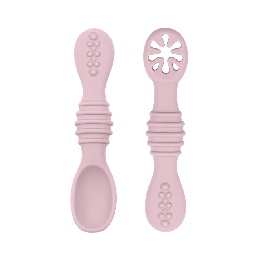 Baby Spoon Fork Set Soft Silicone Training Cutlery for Kids