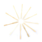 100PCS Bamboo Disposable Fruit Fork Set Wooden Dessert Party Forks