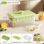 Press-to-Release Ice Cube Tray Large Capacity Food Grade Freezer Mold