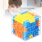 child playing with maze puzzle ball to improve focus patience and hand eye coordination