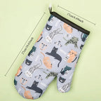Heat Resistant Oven Mitts – Non-Slip Microwave & Baking Gloves