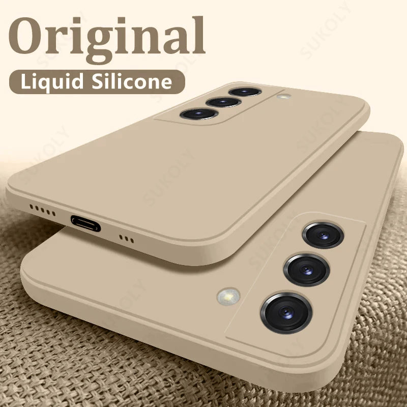 Shockproof Liquid Silicone Case for Samsung Galaxy S22 S23 S24 S25 S26