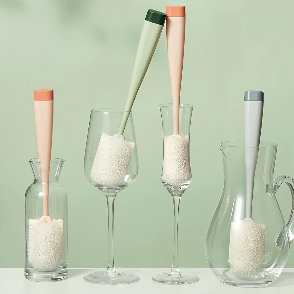 Long Handle Bottle Cleaning Brush UK Sponge Scrubber