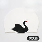 Cartoon Silicone Swimming Cap Waterproof Stretch Swim Hat