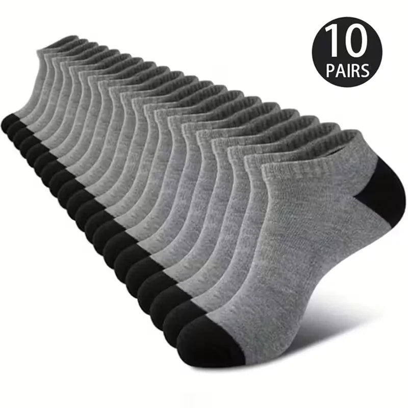 Unisex Ankle Socks Breathable Lightweight Sports Trainer Socks 5-10 Pack