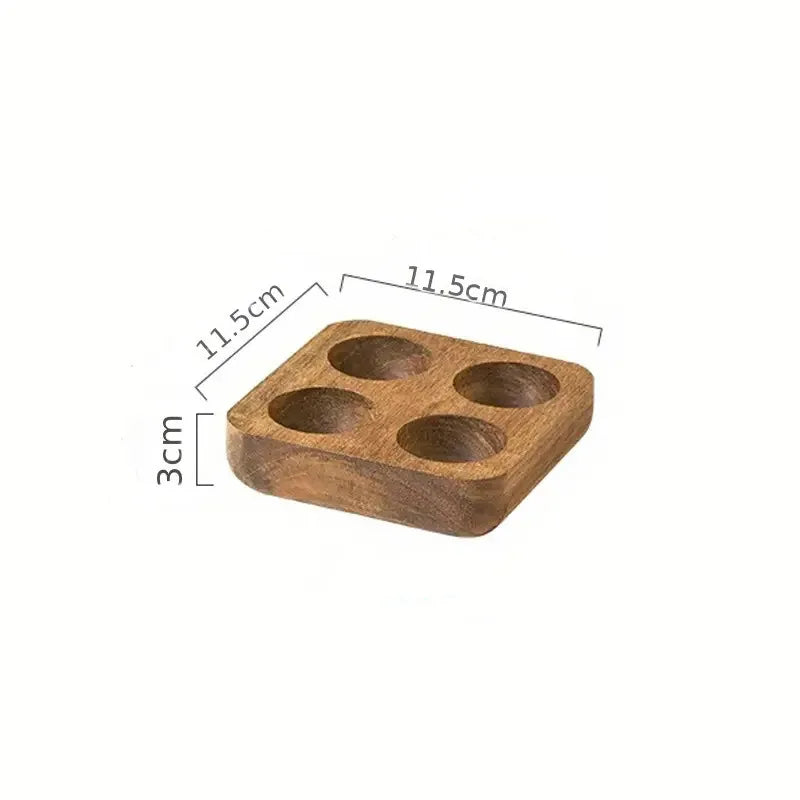 Wooden Egg Holder Rustic Egg Storage Rack
