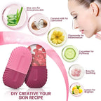 Ice Facial Roller Silicone Cube Eye Puffiness Shrink Pores Massage