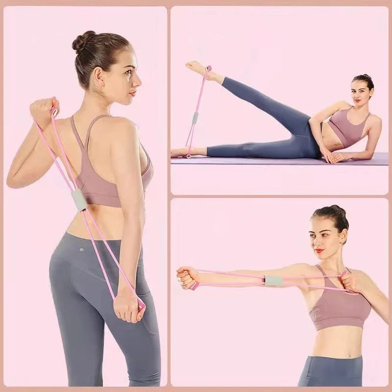 Resistance Bands with Foam Handles for Home Workout Fitness Set