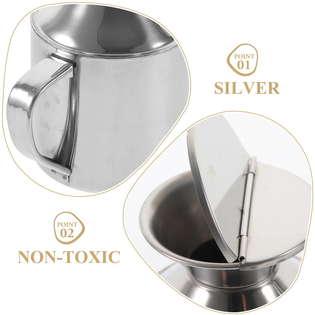 Stainless Steel Oil Pot Dispenser Kitchen Sauce & Vinegar Storage Bottle
