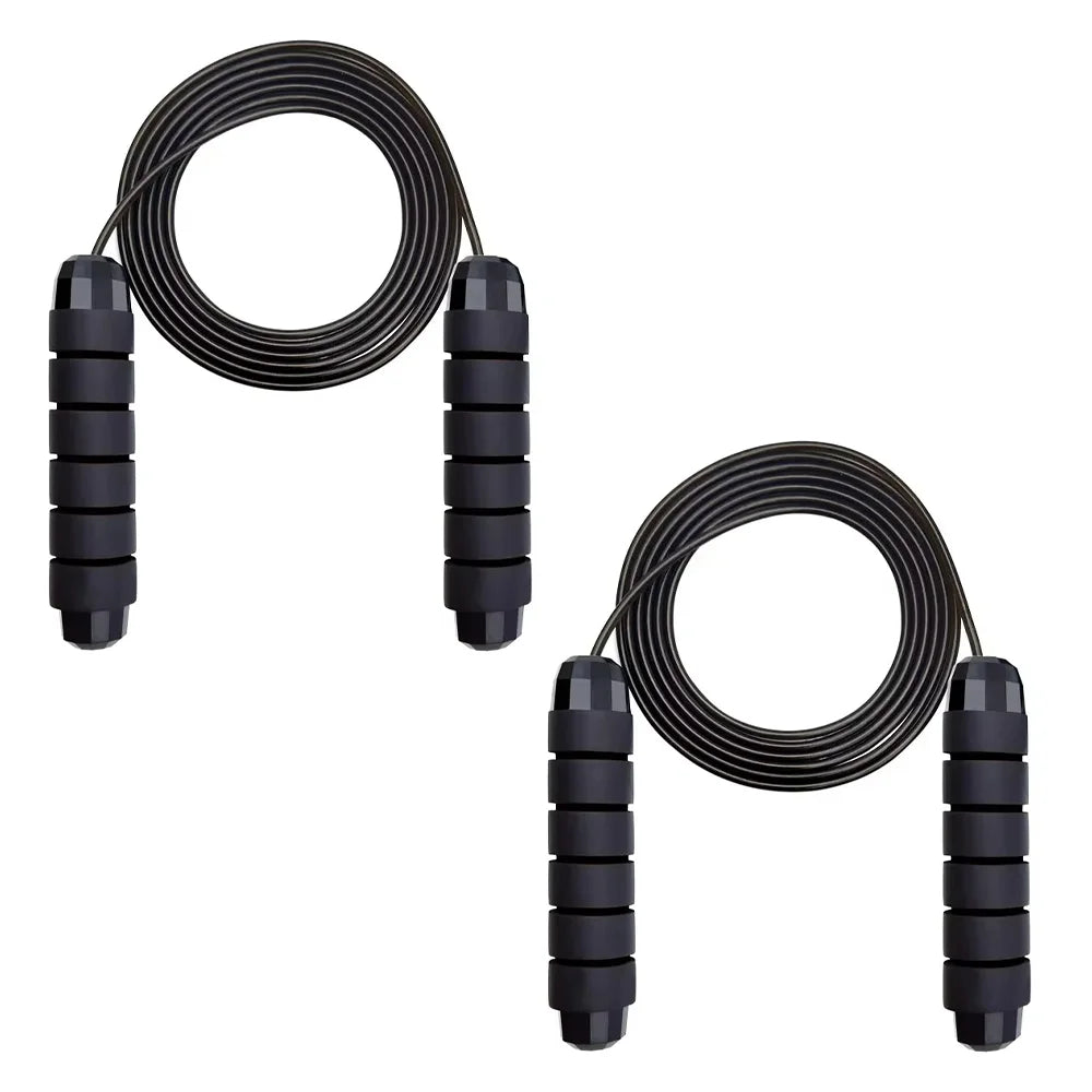 Ball Bearing Speed Jump Rope Foam Handle Tangle-Free Fitness