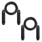 Ball Bearing Speed Jump Rope Foam Handle Tangle-Free Fitness