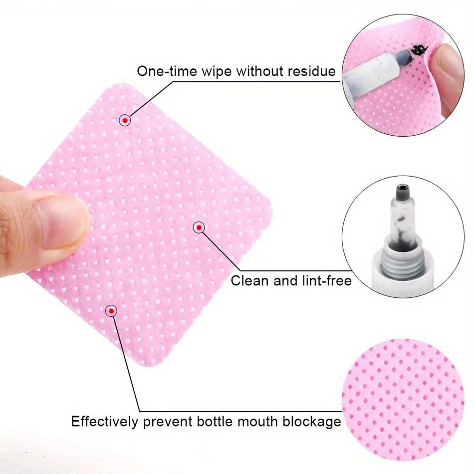 Lint-Free Nail Wipes Gel Cleanser Pads