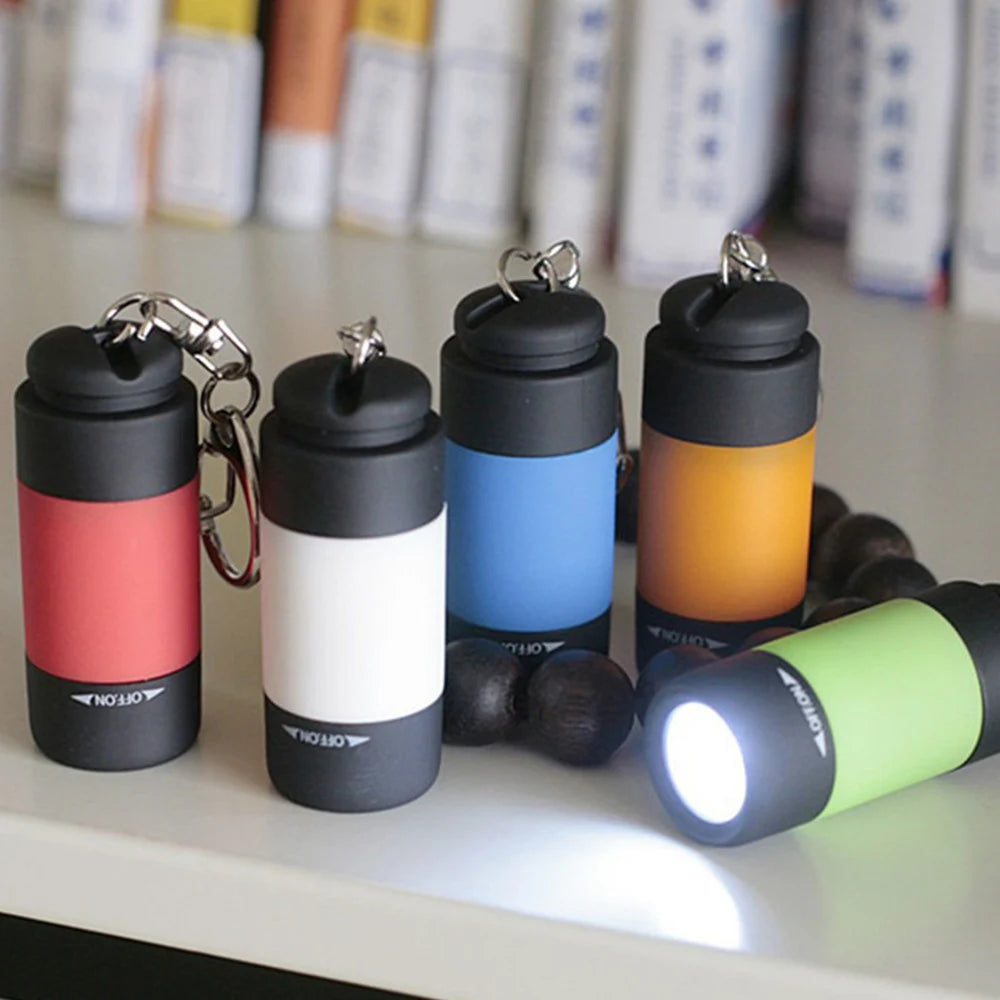 USB Rechargeable Mini Keychain Flashlight Waterproof LED