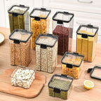 Large Airtight Grain Storage Container Set Kitchen Food Storage Jars