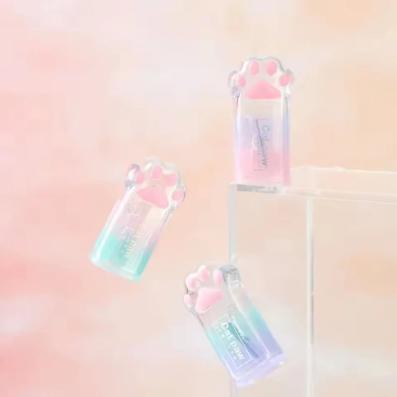 Cute Cat Paw Pencil Sharpener Gradient Color Stationery