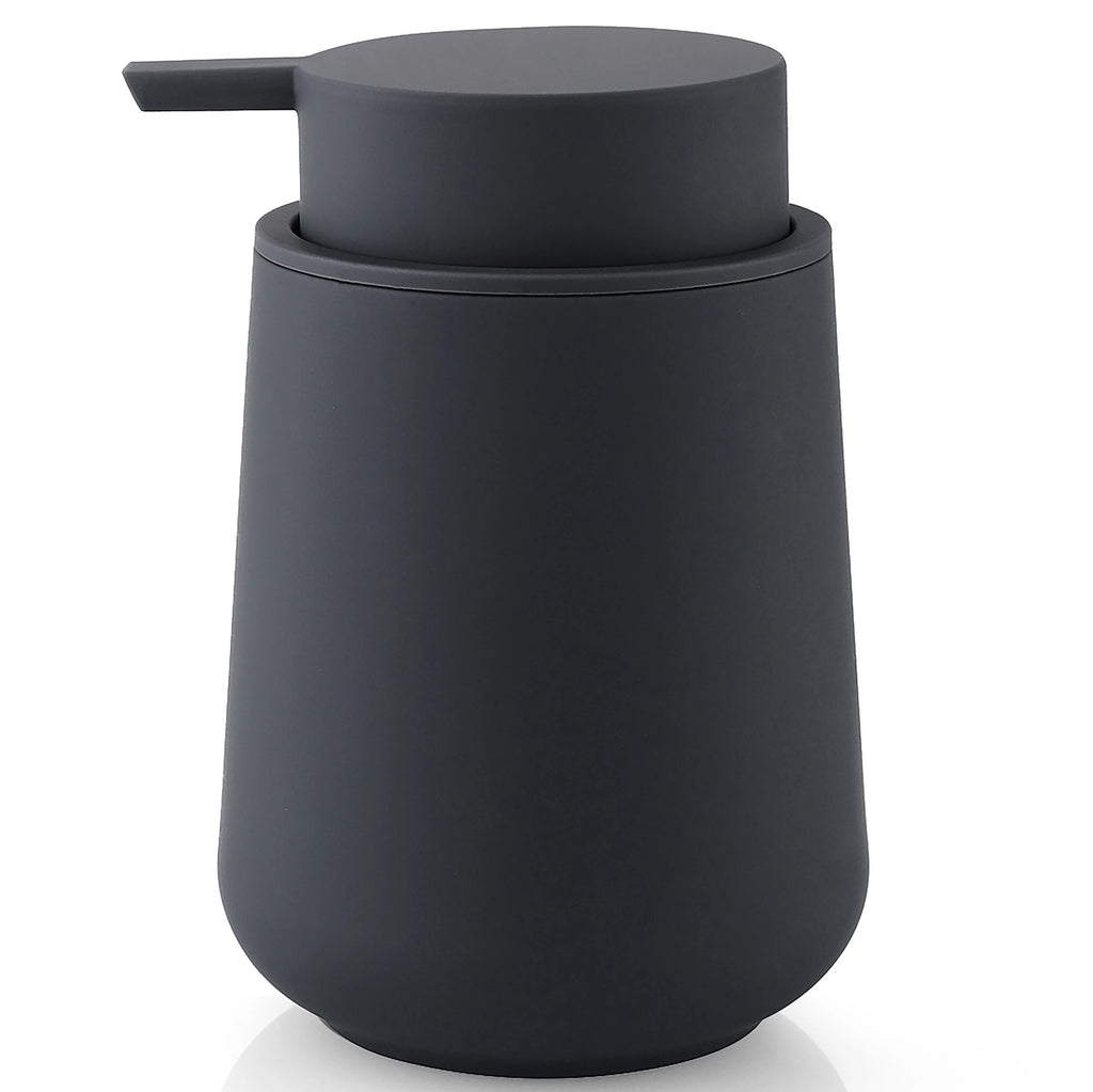 Matte Black Liquid Soap Dispenser 11oz Modern Bathroom & Kitchen Pump Bottle