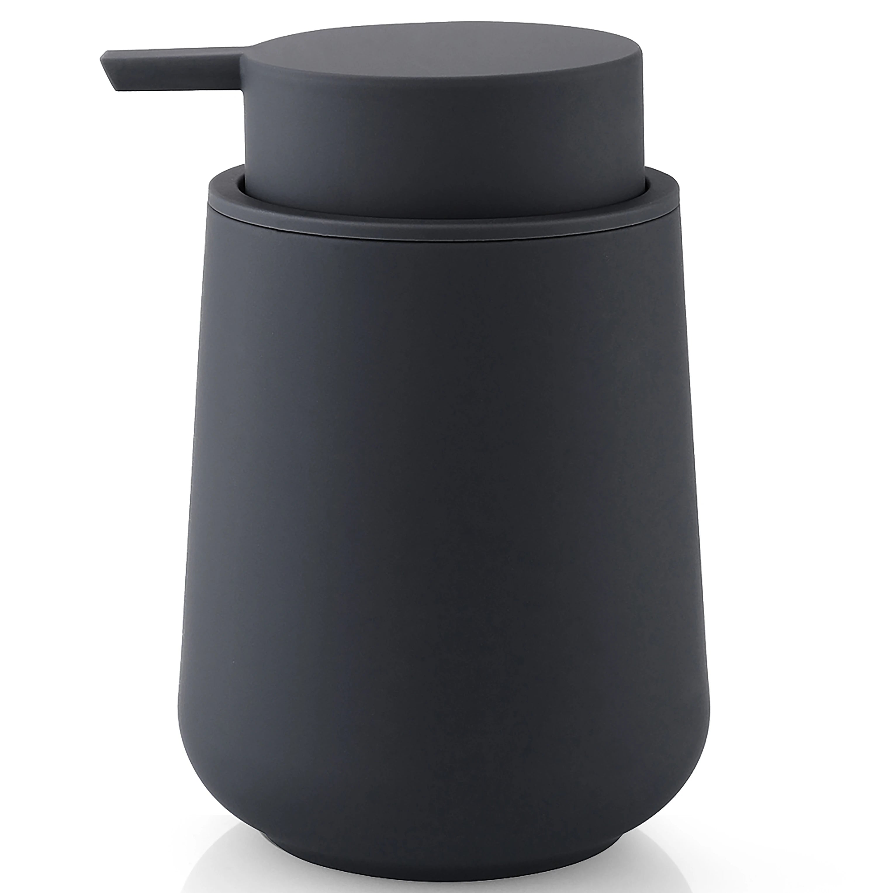 Matte Black Liquid Soap Dispenser 11oz Modern Bathroom & Kitchen Pump Bottle