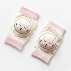 Cartoon Baby Knee Pads Summer Mesh Crawling Protection (0–3Y)