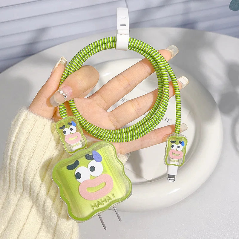 Cute Tulip Fast Charger Protector for iPhone 18W-20W