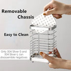 Hanging Cutlery Holder Stainless Steel Drainer