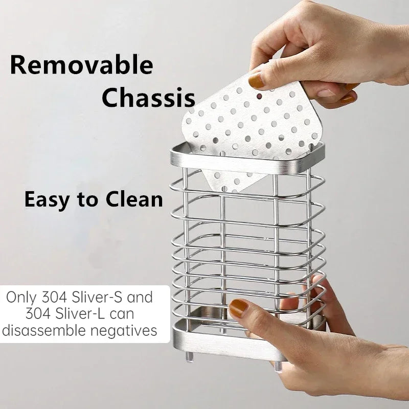 Hanging Cutlery Holder Stainless Steel Drainer