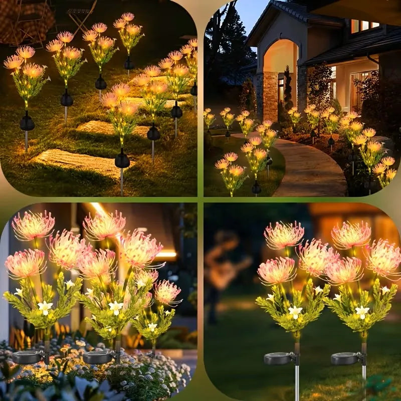 Solar Spider Lily Flower Lights for Waterproof Garden Decor Main image