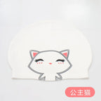 Cartoon Silicone Swimming Cap Waterproof Stretch Swim Hat