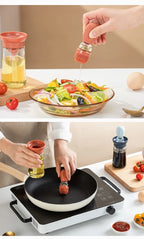Portable Silicone Oil Bottle Brush BBQ Cooking & Baking Oil Dispenser