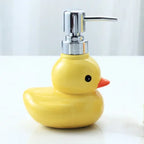 Ceramic Duck Soap Dispenser Cartoon Hand Wash & Shampoo Pump Bottle