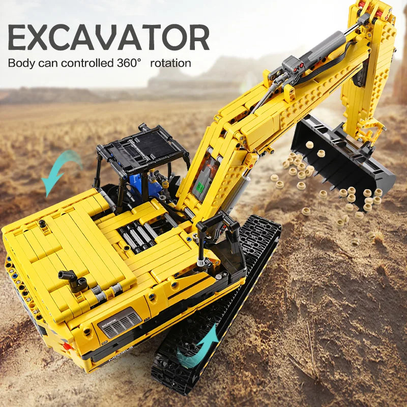 Excavator Toy | Mould King Building Block Engineering Truck Set Secondary image